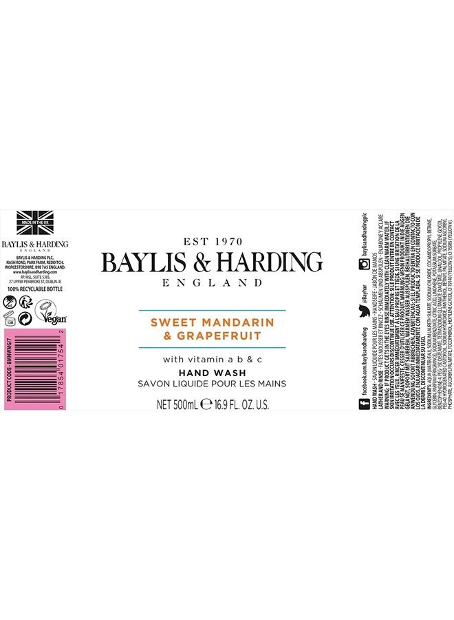 Baylis & Harding غسول يدين بالماندرين والجريب فروت (500 مل) - Image 5
