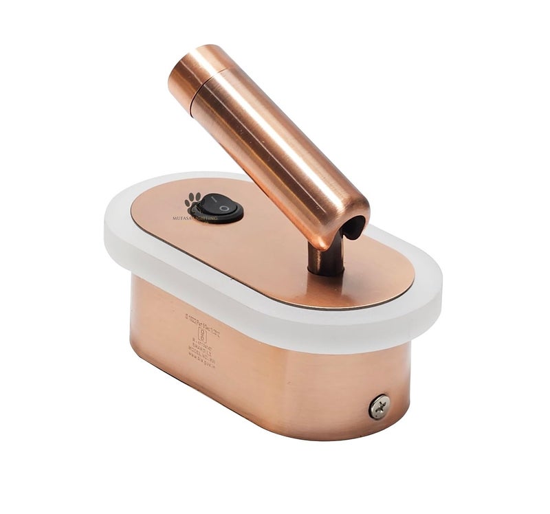Mufasa 5 Watts Rose Gold Acrylic Back Bedside Light Bedroom Wall Light Mounted LED Spotlight Reading Light 360 Degree Roatation (Warm White) - Image 4