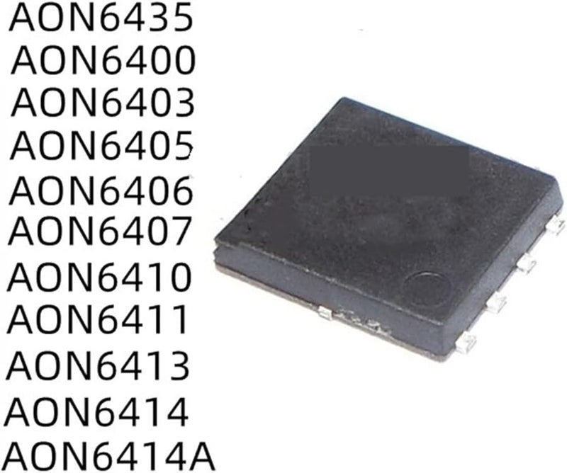 AON6512 10pcs DFN5 MOSFET Assortment Kit AON6403 AON6411 AON6413 AON6435 AON6500 AON6502 AON6504 AON6508 - Image 3