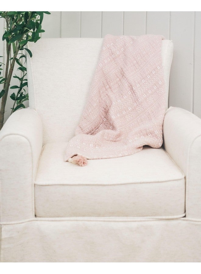 Crane Baby Bohemian Dream Blanket, Soft Cotton Nursery and Stroller Blanket, 100% Cotton, 36" x 36" - Image 3