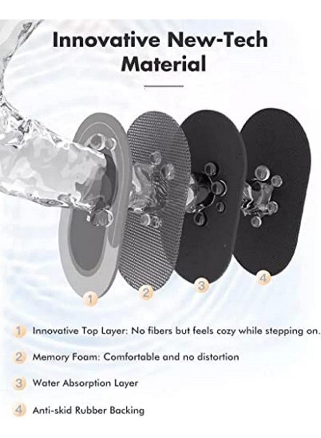 Home-Cloud حصيرة أرضية فائقة الامتصاص من HomeCloud - مثالية للحمامات، حصائر الأبواب، والمساحات المكتبية! حصيرة وسادة ناعمة مع حاجز سريع الجفاف للأوساخ | بسماكة 4.5 مم (40x60 سم، أخضر متكرر) - Image 4