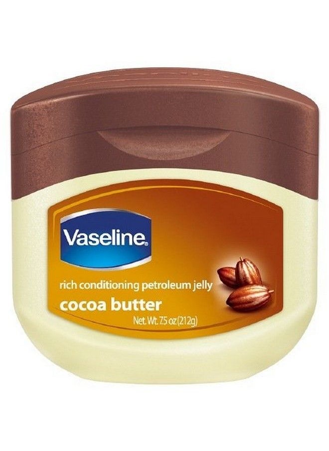 Rich Conditioning Petroleum Jelly Cocoa Butter 7.5 Oz (212 G) Package Of 4