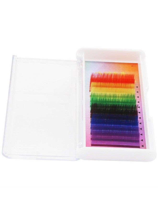 Vayator Color Lashes Thickness 0.15 D Curl Purple Blue Brown Green Red Yellow Eyelash Extensions Individual Colored Eyelashes False Mink Eyelashes (18Mm) - Image 3