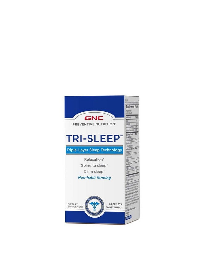 GNC Preventive Nutrition Tri-Sleep - 60 Caplets (30 Servings) - Image 1