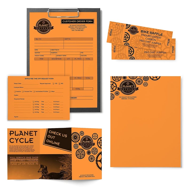 Astrobrights Color Paper, 24 lb Bond Weight, 8.5 x 11, Cosmic Orange, 500/Ream - Image 5