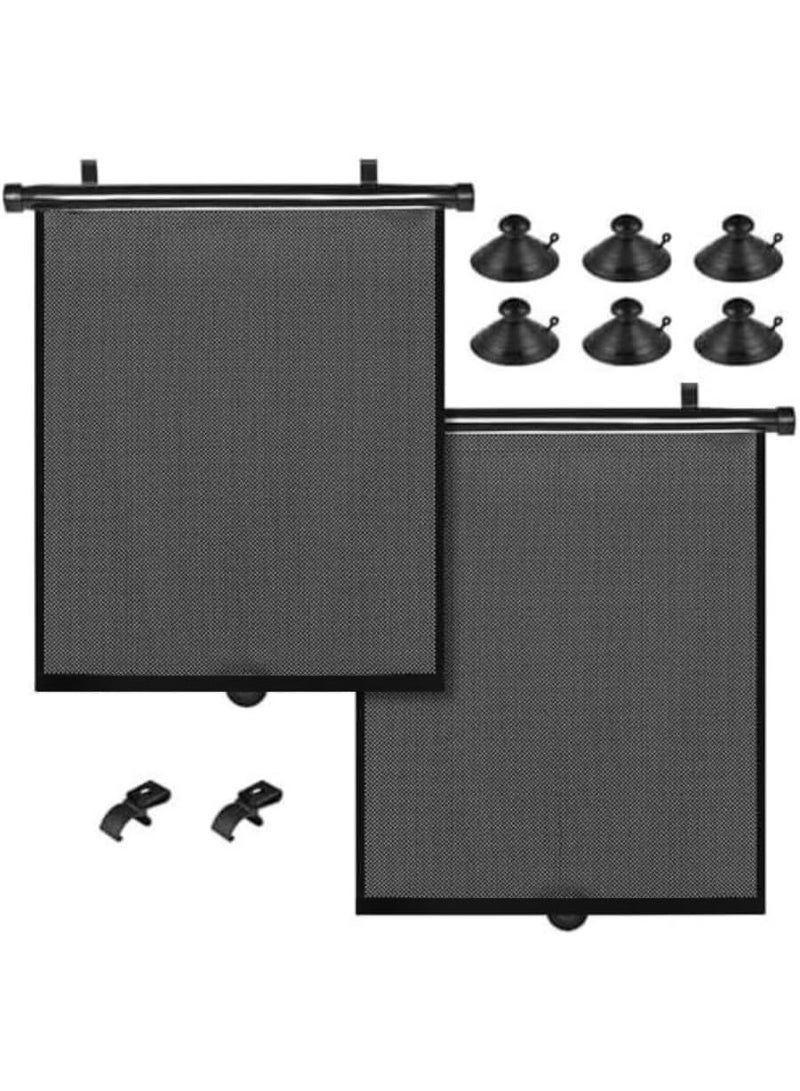 يوڠام ستارة تظليل نوافذ السيارة الجانبية (قطعتان) لحجب الأشعة فوق البنفسجية وتوفير الخصوصية في السيارة، مناسبة لنوم الأطفال والرضاعة - Image 1