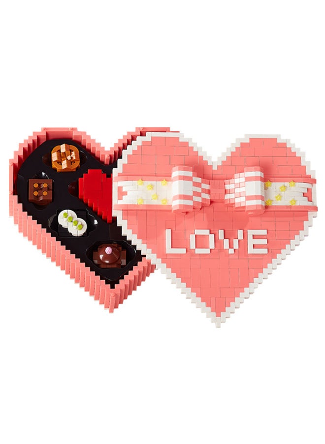 Love Chocolate Astronaut Penholder Building Blocks Micro-diamond Assembled Toys Men And Women's Birthday Valentine's Day 520 Gifts - Image 5