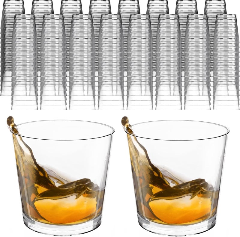 DecorRack 1 Oz Shot Glasses, 240 Hard Clear Plastic Shot Cup, Disposable Party Cups, Mini Cups Shot Glasses (240 Pack) - Image 1