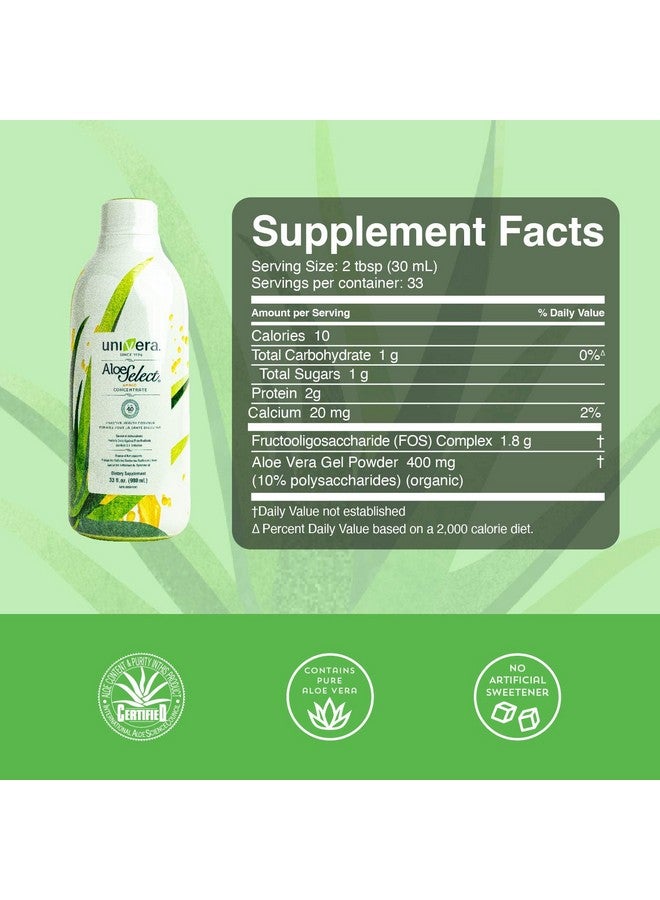 Univera Aloe Select Mango Prebiotic Supplement Boosts Immune Support Digestive Enzymes For Gut Health Aloe Vera Reduces Inflammation Mango Flavor 30 Day Supply(980Ml) - Image 5