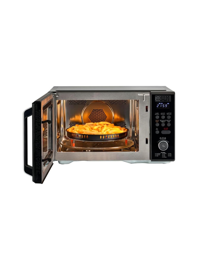 BLACK+DECKER 4-in-1 Digital Microwave Oven With Air Fryer, Grill & Convection, 29L Capacity, 10 Auto Cook Menus, 9 Air Fry Presets, 5 Power Levels, LED Light, Ideal for Families 29 L 1000 W MZAF2910-B5 Black - Image 5