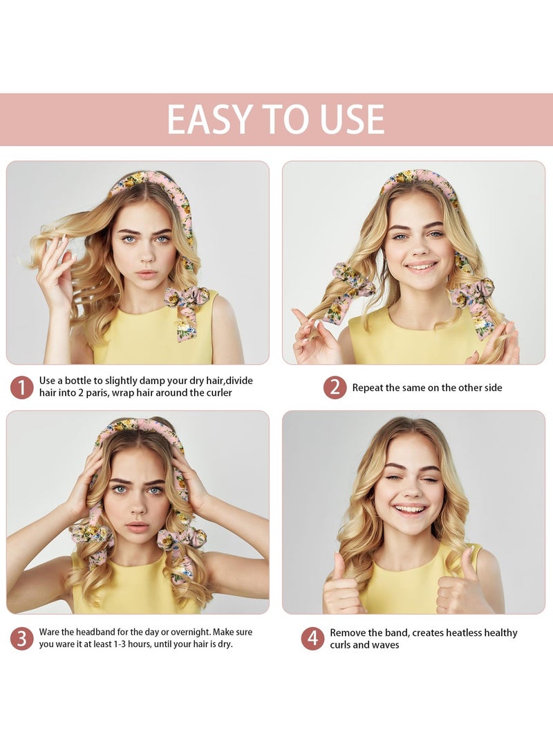 SOLARAE Satin Heatless Hair Curler, Stylish Heatless Curling Rod for Long Hair, Heatless Hair Curler Set for Hair Styling, Heatless Hair Curler to Sleep in, Hair Curls Styling Tool for All Hair Types - Image 4