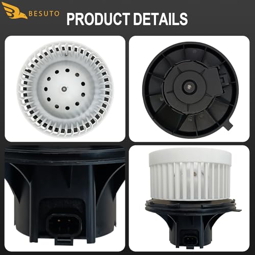 BESUTO PM2728 HVAC Heater Blower Motor Compatible with Cadillac Escalade EXT ESV 2002-2006,for Chevrolet Avalanche Silverado 1500 2500 3500 HD,for GMC Sierra Yukon 1500 2500 HD - Image 3