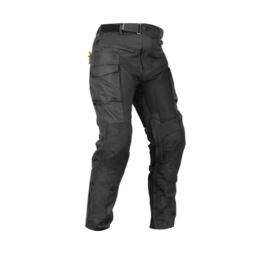Rynox Unisex Stealth Air Pro Mid Rise Regular Pants - Motorcycle Riding Pants | Impact Protection | Abrasion Resistance | Active Ventilation - Black Mesh, 5XL - Image 1