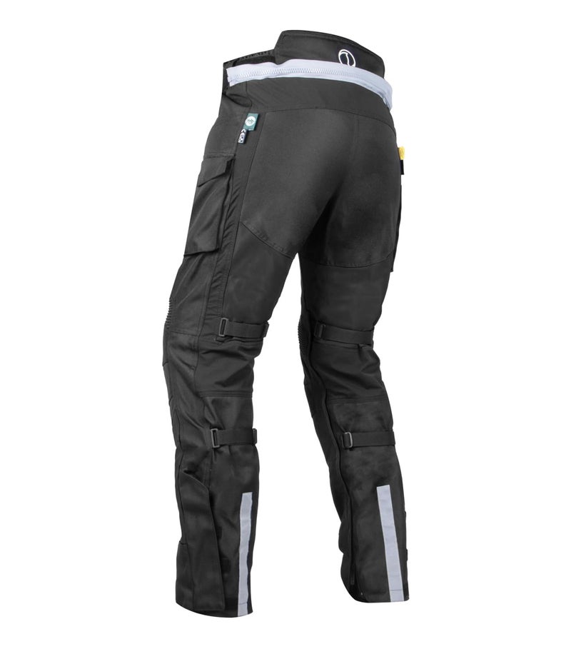 Rynox Unisex Stealth Air Pro Mid Rise Regular Pants - Motorcycle Riding Pants | Impact Protection | Abrasion Resistance | Active Ventilation - Black Mesh, 5XL - Image 2