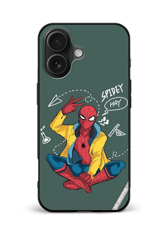 VR CREATIVE Protective Case Cover For Apple iPhone 16 Spiderman Design Multicolour