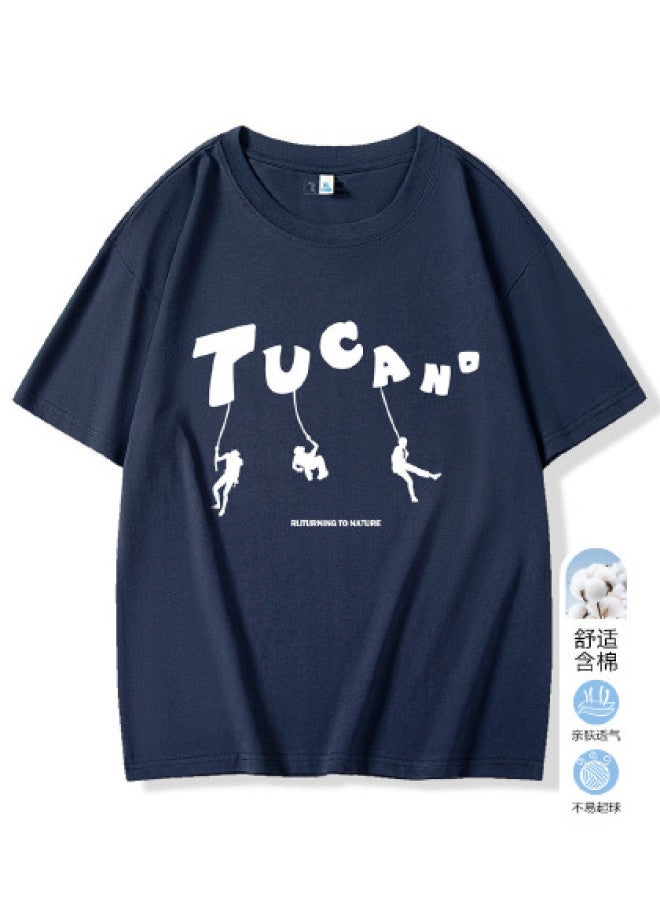 Tucano High-quality Pure Cotton Men's T-shirt - Summer Round Neck Short Sleeve Tee, Fitted Shoulder Casual Top For Men - Image 1