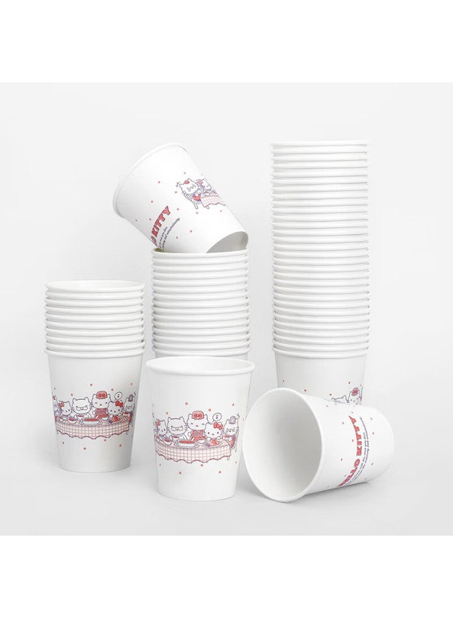 Yekee o Kitty Happy Family Thick Paper Cups 250ml 400 Pieces Jd-8956 - Image 5