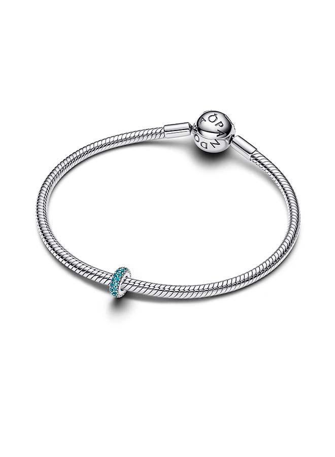 PANDORA Ice Blue Stone Spacer Charm - Image 4