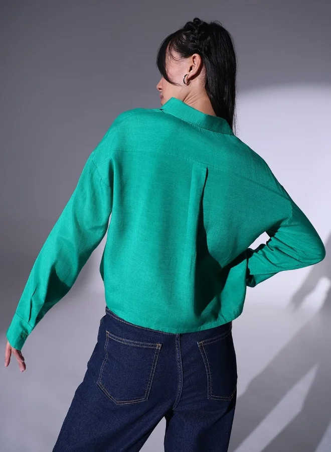 Hubberholme Women's Green Shirts - Versatile and Trendy for All Seasons