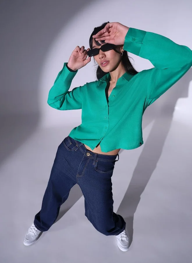 Hubberholme Women's Green Shirts - Versatile and Trendy for All Seasons