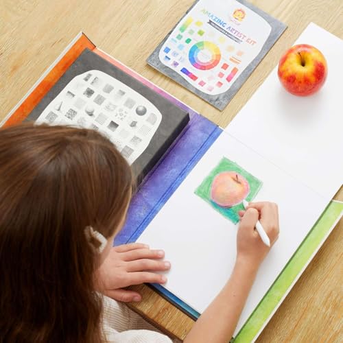Tiger Tribe Amazing Artist Kit Comprehensive Art Set for Kids Tweens Includes Instruction Book Supplies Graphite Colored Pencils Inspire Creativity - Image 5