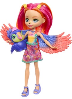 ENCHANTIMALS Popular Character Dolls Trippi Toucan FNH22-HRX83  - Image 2