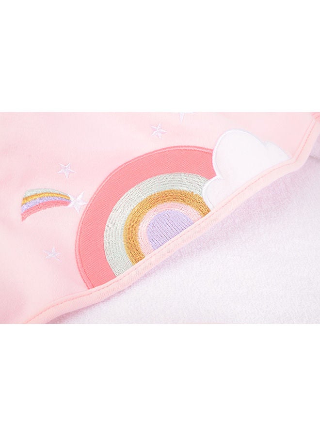 hudson baby منشفة تيري منسوجة بغطاء للرأس - قوس قزح - Image 5