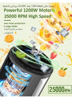 LBMT Multifunctional Smoothie Blender, 1100ml capacity, 1200W Personal Blender for Shakes and Smoothies, with 10 Accessories, Juice/Frozen Drinks Blender, Coffee Grinder  - Image 3