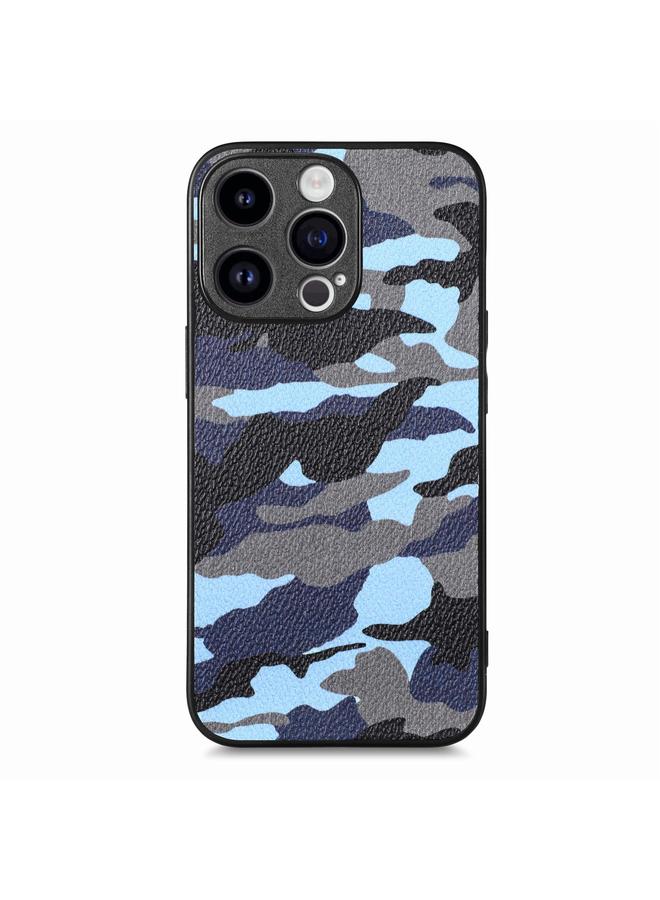 S-TOP Case For iPhone 15 Pro Max Retro Camouflage Leather Back Phone Case - Image 1