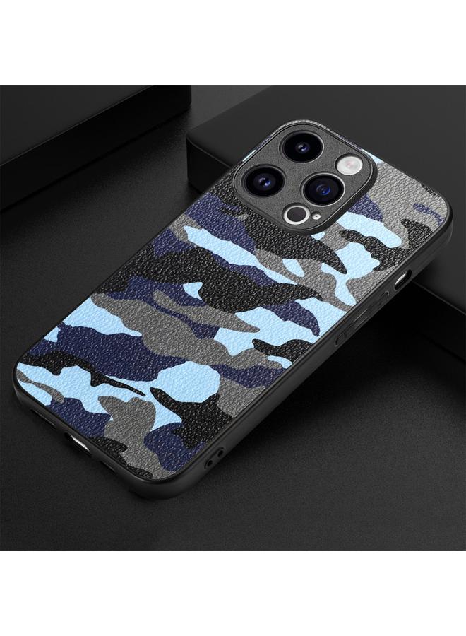 S-TOP Case For iPhone 15 Pro Max Retro Camouflage Leather Back Phone Case - Image 5