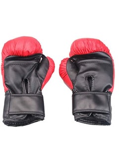 Generic Durable Kids Boxing Gloves for Ages 3-12 Leather Sparring Kickboxing Training Gloves with Secure Velcro Breathable Mesh Palm & Arch Design for Punching Bag Martial Arts  - Image 3