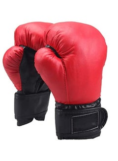 Generic Durable Kids Boxing Gloves for Ages 3-12 Leather Sparring Kickboxing Training Gloves with Secure Velcro Breathable Mesh Palm & Arch Design for Punching Bag Martial Arts  - Image 1