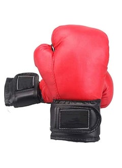 Generic Durable Kids Boxing Gloves for Ages 3-12 Leather Sparring Kickboxing Training Gloves with Secure Velcro Breathable Mesh Palm & Arch Design for Punching Bag Martial Arts  - Image 4