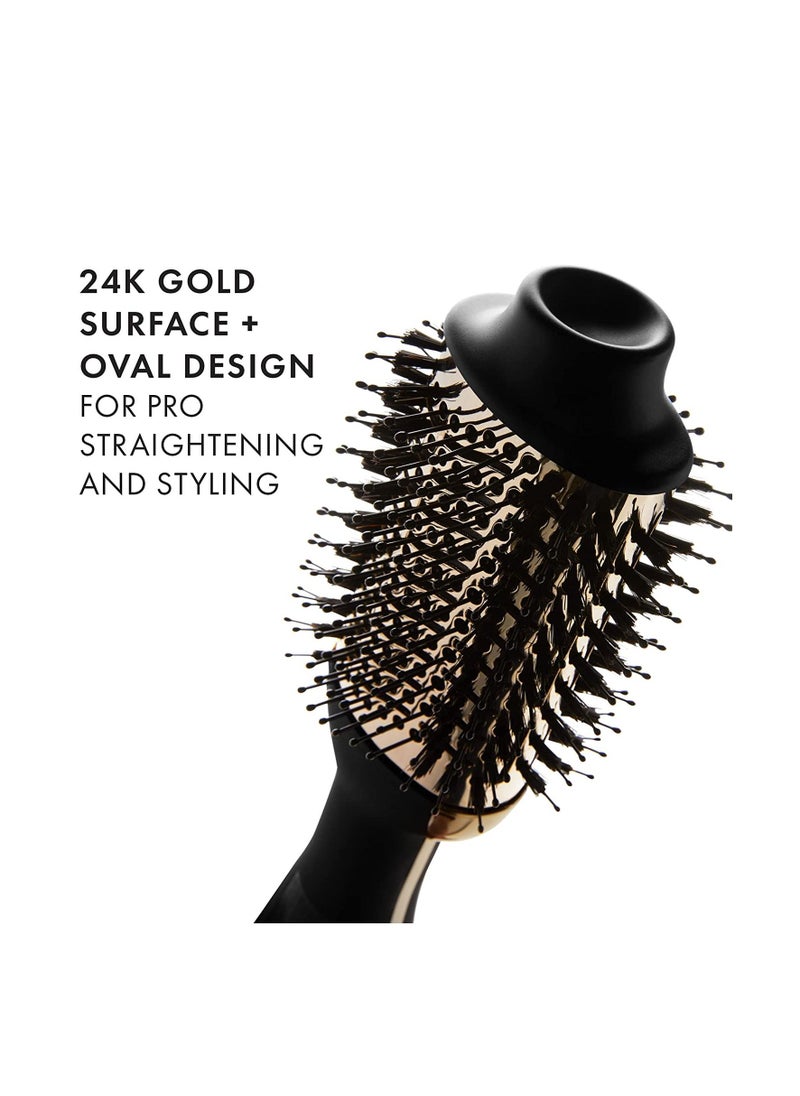 One Step Multifunctional Hot Air Hair Styling Brush Dryer And Styler 3 In 1 Black Gold  - Image 2