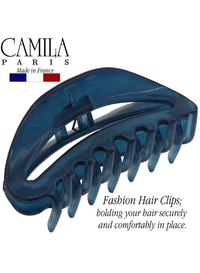 CAMILA Paris Cp3125 French Hair Clip For Women Blue Girls Hair Claw Clip Jaw Fashion Durable And Styling Hair Accessories For Women Luxury Ladies Strong Hold No Slip Grip Clamp Made In France - Image 4