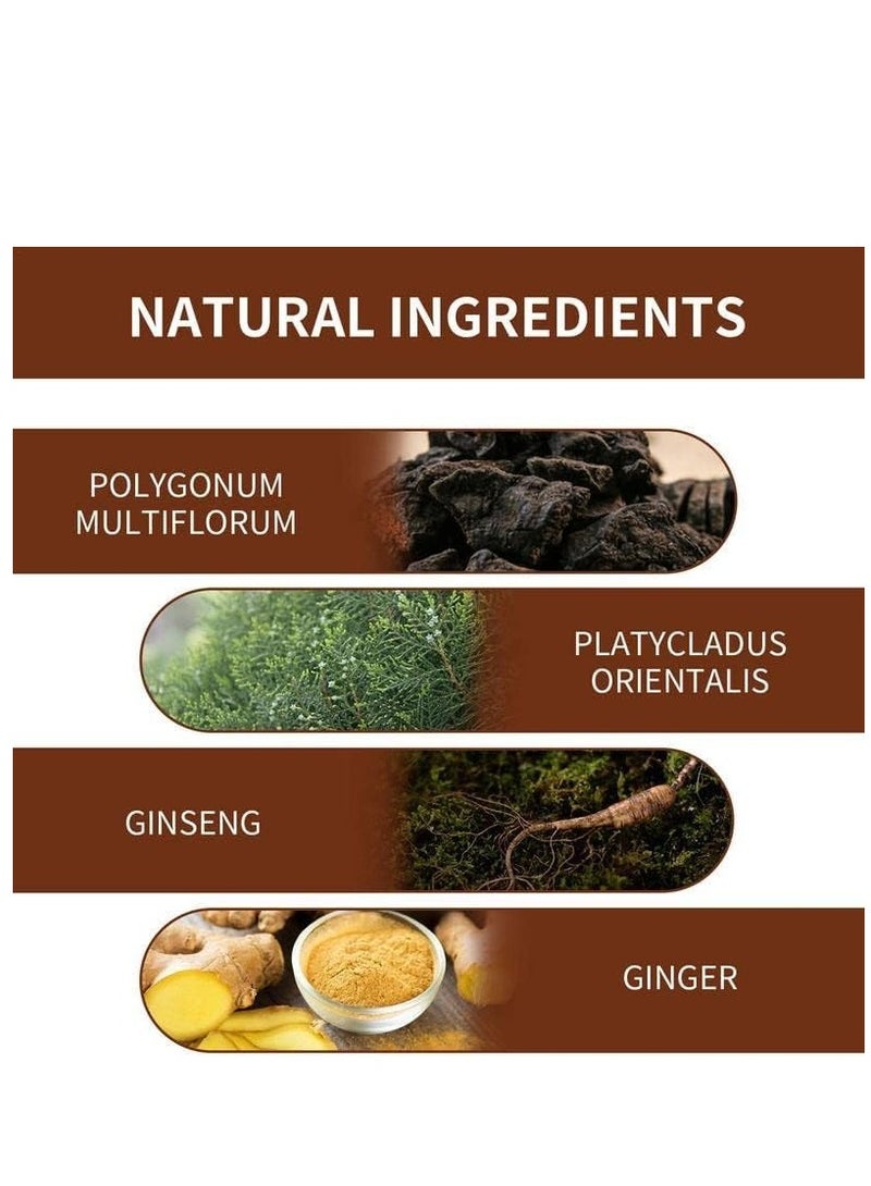 100g Polygonum Multiflorum Shampoo Soap, Black and Thick Hair Polygonum Bar, He Shou Wu Shampoo Soap, Natural Polygonum Hair Soap, Promotes Hair Growth and Prevents Hair Loss (1PCS) - Image 3