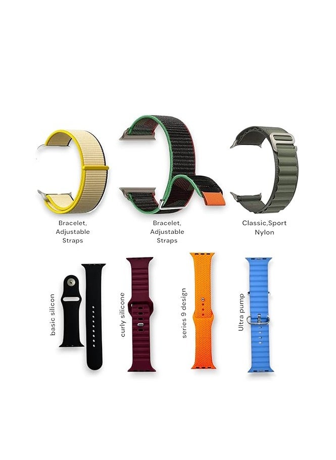 S10 Max Smart Watch with 7 Watch Bands Supports calls anser/Chat GPT/NFC/Sports Mode
