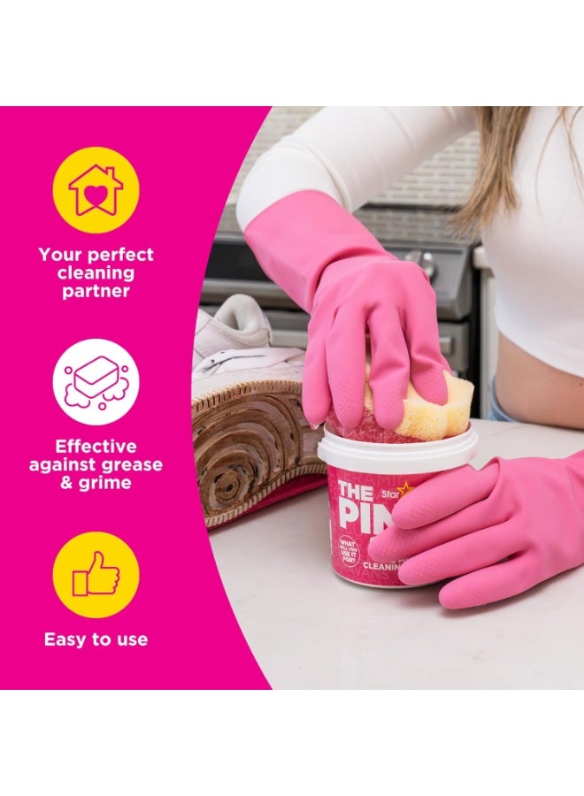 Stardrops – The Pink Stuff – SQeeZY Miracle Dual Sided Scrubber Sponge, Scratch Free Solution for Ultimate Home Cleaning - Perfect for Kitchens, Bathrooms, and Outdoor Use, 3-Pack - Image 3