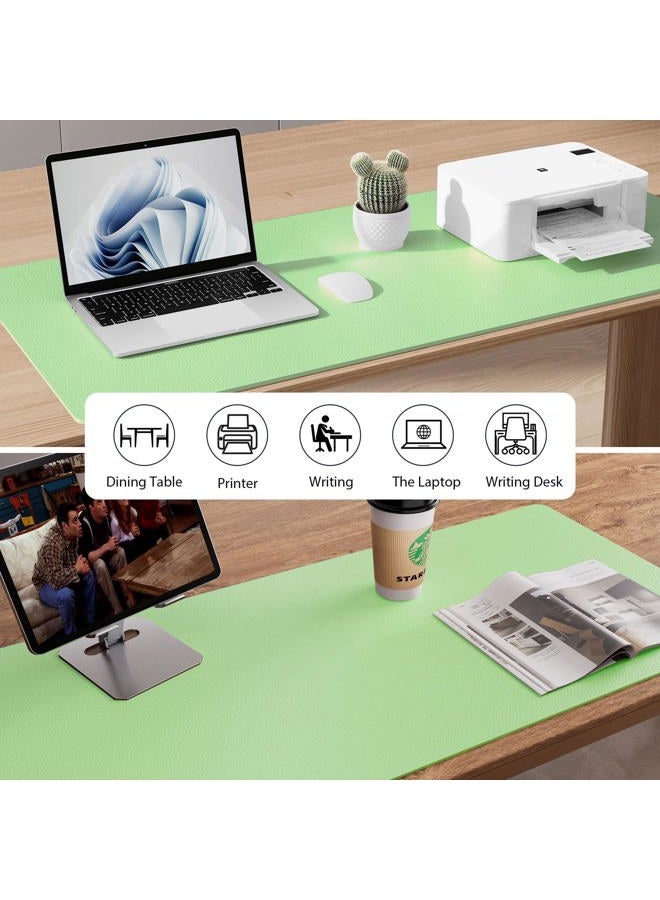 Aothia Leather Desk Pad Protector,Mouse Pad,Office Desk Mat, Non-Slip PU Leather Desk Blotter,Laptop Desk Pad,Waterproof Desk Writing Pad for Office and Home (36'' x 17'', Foam Green) - Image 5
