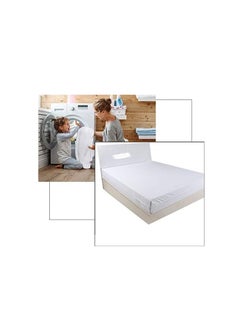 USTIDE Waterproof Zipped Mattress Protector King Size Mattress Encasement Cover with Zip All Round Bed Protection 30cm Deep Fitted (King 182x200cm+30cm)  - Image 5