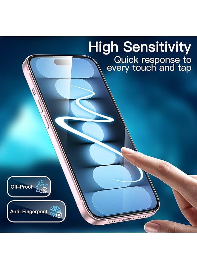 Jetech - Full Coverage Screen Protector For Iphone 15 6.1 Inch 10 Second Super Easy Installation With One Step Alignment Tray Bubble Free Tempered Glass Film Hd Clear 2 Pack - Image 1