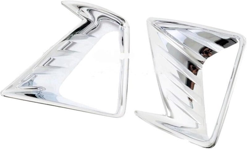 QASULER Chrome Front Fog Light Covers for Toyota RAV4 - Image 2