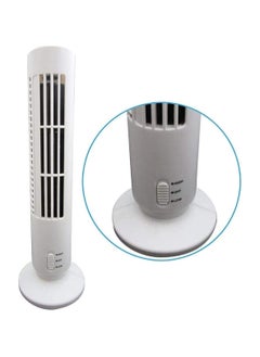 Generic Portable Tower Fan Quiet Bladeless 2 Speed Electric Fan USB Powered Tower Fan Vertical Air Conditioning Fan for Indoor Bedroom Home Office  - Image 3