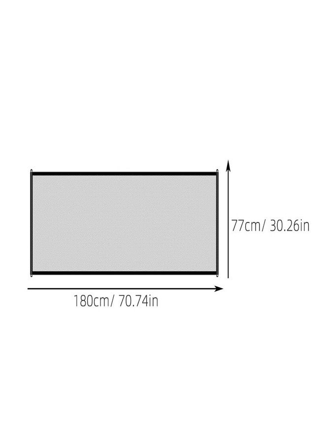 Levemolo Foldable Dog Mesh Gate Portable Pet Barrier for Indoor Use Adjustable Safety Fence Puppy Playpen for Doorways and Stairs - Image 2