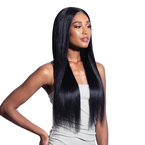 Shake-N-Go ShakeNGo GLOSSY 100 VIRGIN REMY HAIR STRAIGHT 182022 NATURAL BLACK - Image 1