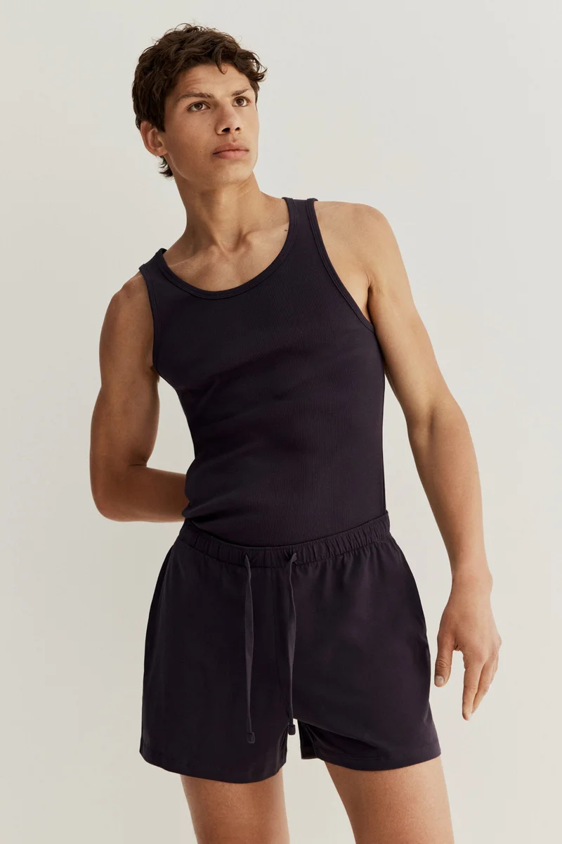 H&M Cotton pyjama vest top and shorts