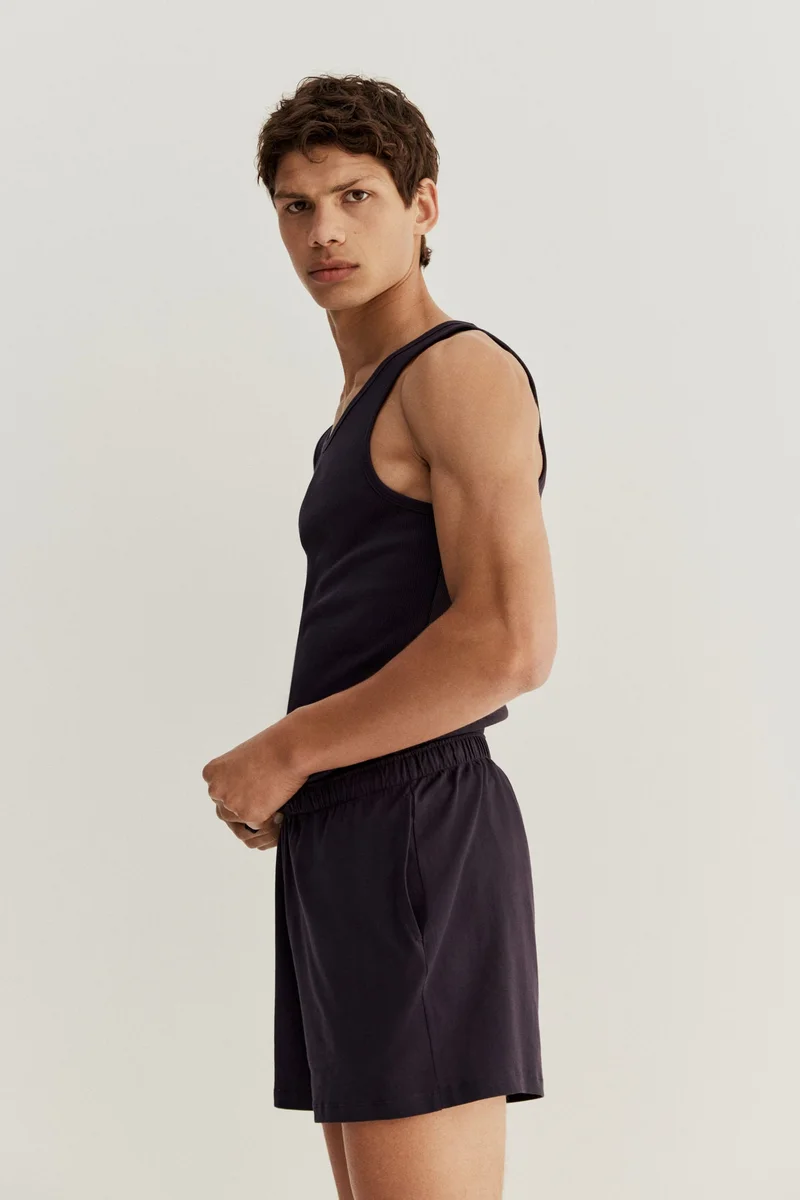 H&M Cotton pyjama vest top and shorts