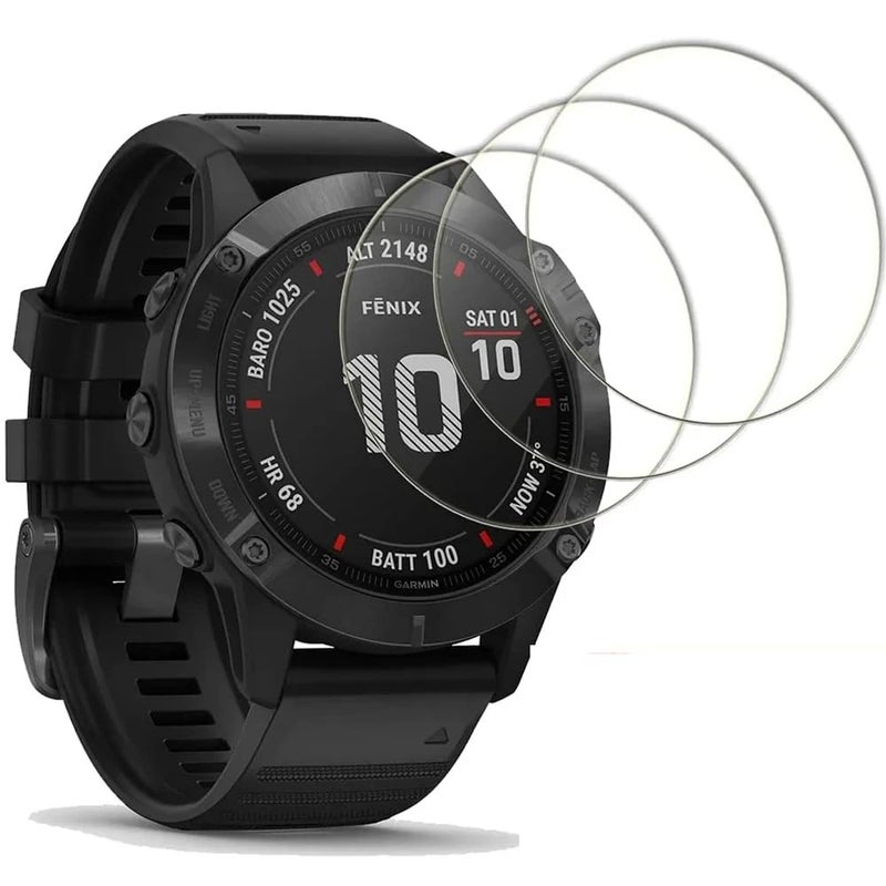 Dado حزمة 3 واقيات شاشة زجاجية مقسّاة لساعات Garmin Fenix 8 الذكية، 47 مم، مضادة للخدش - Image 2