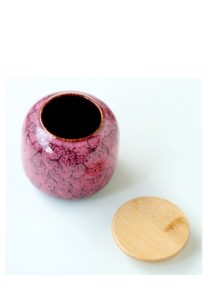 Y&D 8*7.5cm Coffee Ceramic Sealed Storage Bottle  - Image 2