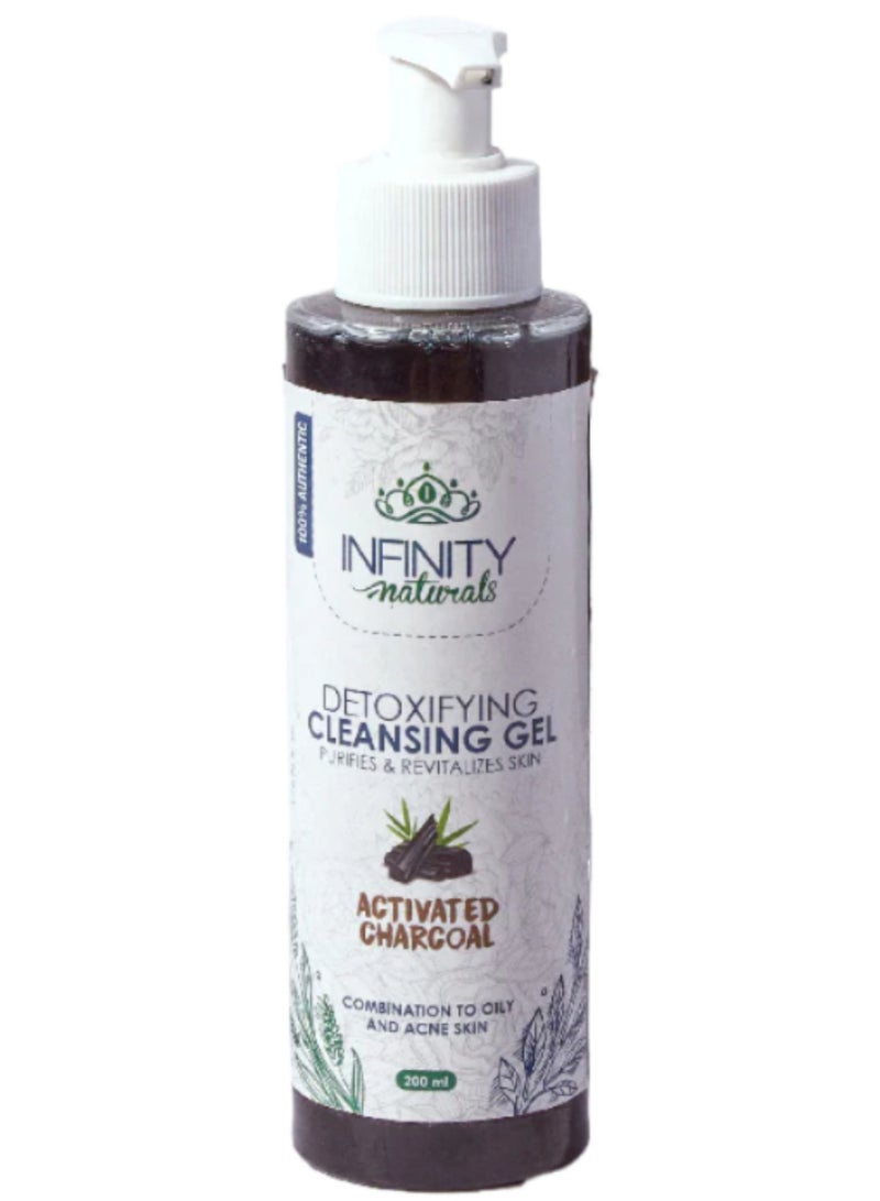 Infinity Detoxifying Cleansing Gel Activated Charcoal 200gm - Image 1
